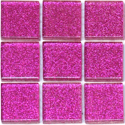 Pailleté 2,5 x 2,5 cm Fuchsia, par 100g