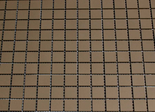Grès Cérame 2 x 2 cm Taupe, en plaque