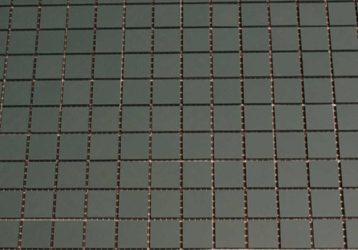 Grès Cérame 2 x 2 cm Vert Foncé, à la plaque 