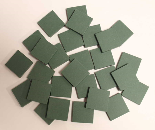 Grès Cérame 2 x 2 cm Vert Foncé, Par 100 gr